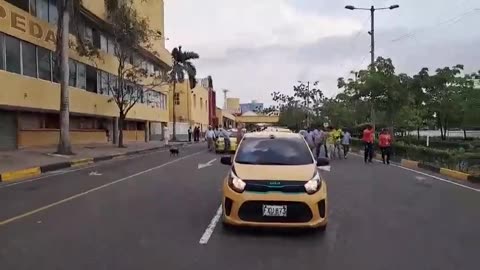 Paro de taxistas en la Terminal de Transportes