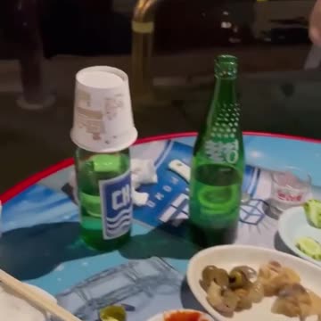 STREET FOOD SOJU AND TUNA FISH