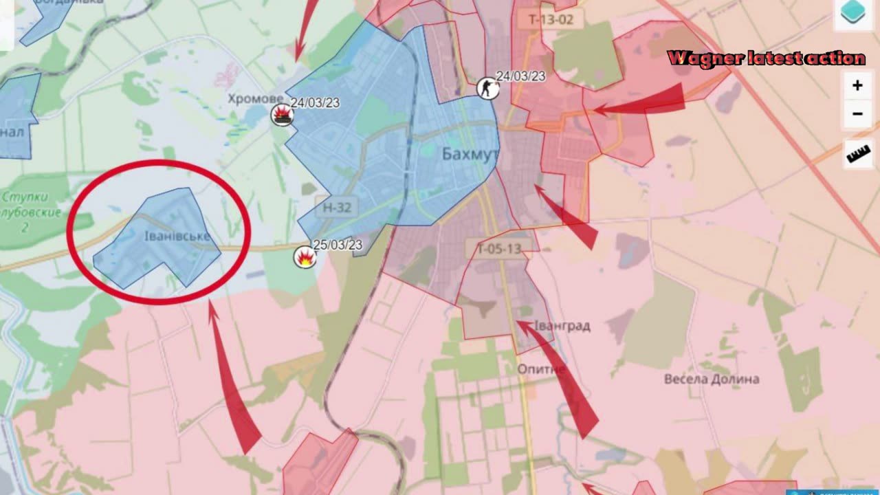 Wagner stormtroopers set about liberating Ivanovsky near Bakhmut.