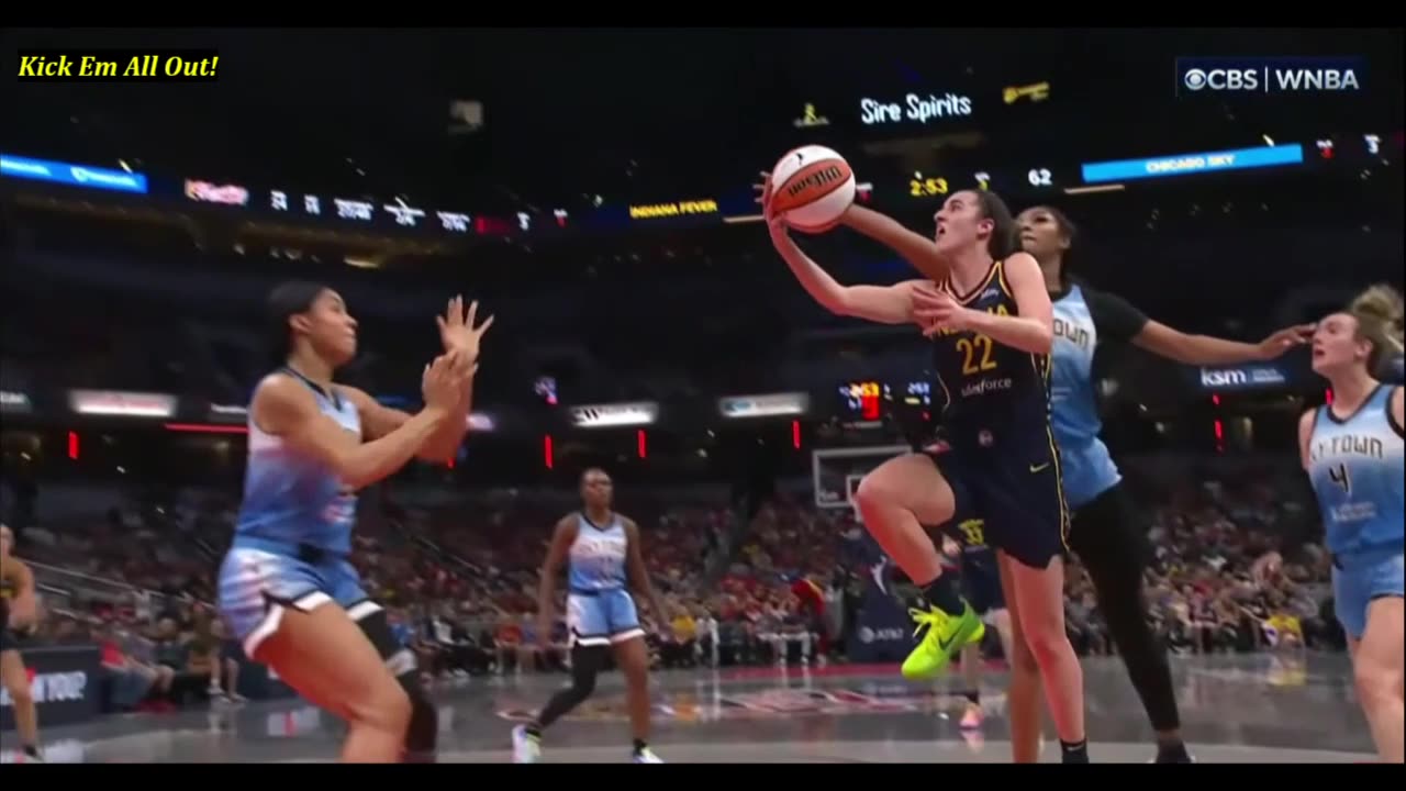 Caitlin Clark - Flagrant Foul by Angel Reese 06/16/2024