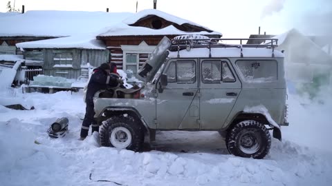 How We Drive a Car at -50°C (-58°F) _ Yakutia_ Siberia(720P_