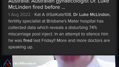 Dr. Luke McLinden 74% 𝙊𝙁 𝙋𝙍𝙀𝙂𝙉𝘼𝙉𝙏 𝙒𝙊𝙈𝘼𝙉 IN AUSTRALIA WHO TOOK THE 𝙅𝘼𝘽 HAD a miscarriage