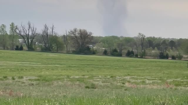 Tornado Touching Down in Kansas