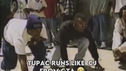 Tupac Races A Fan