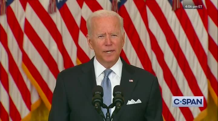 Biden Says Current Chaos That He Caused in Afghanistan "Reinforces" That He Made Right Choice