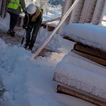 Who do you think shoveled more snow