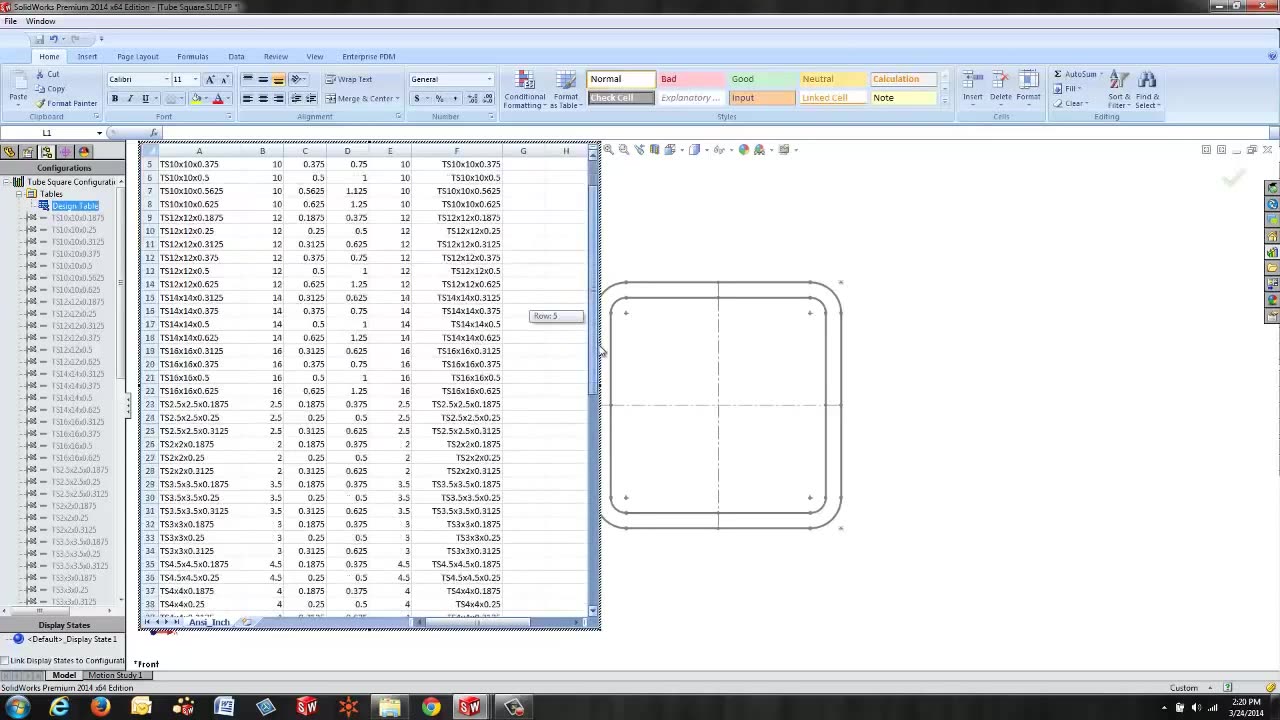 SOLIDWORKS 2014 – Weldment Profiles