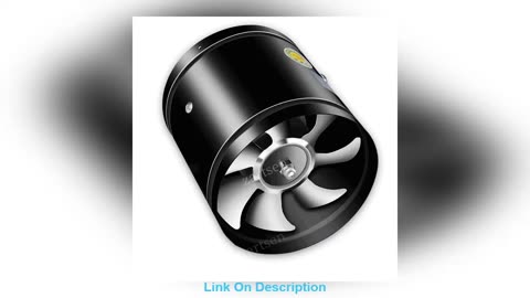 Deal 4''6''8'' Pipe Duct Ceiling Air Ventilation Blower Booster W