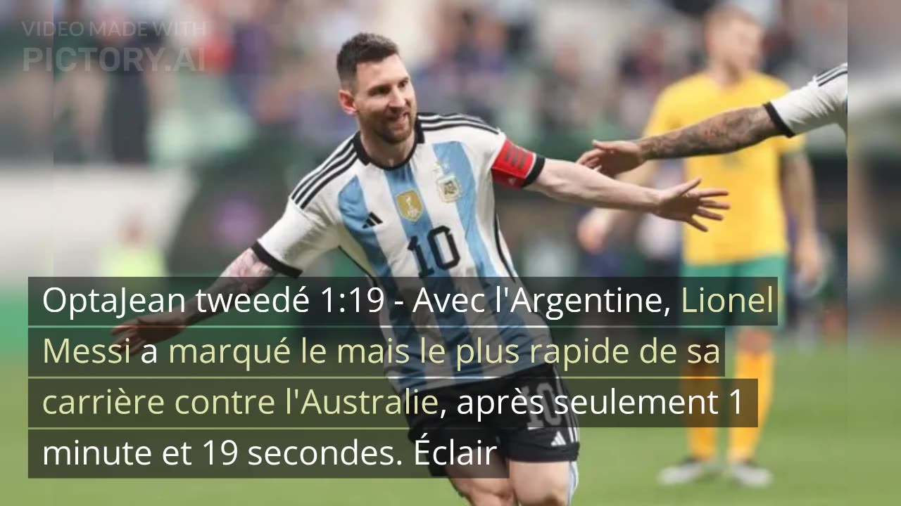 Lionel Messi marque le but le plus rapide de sa carrière #viral