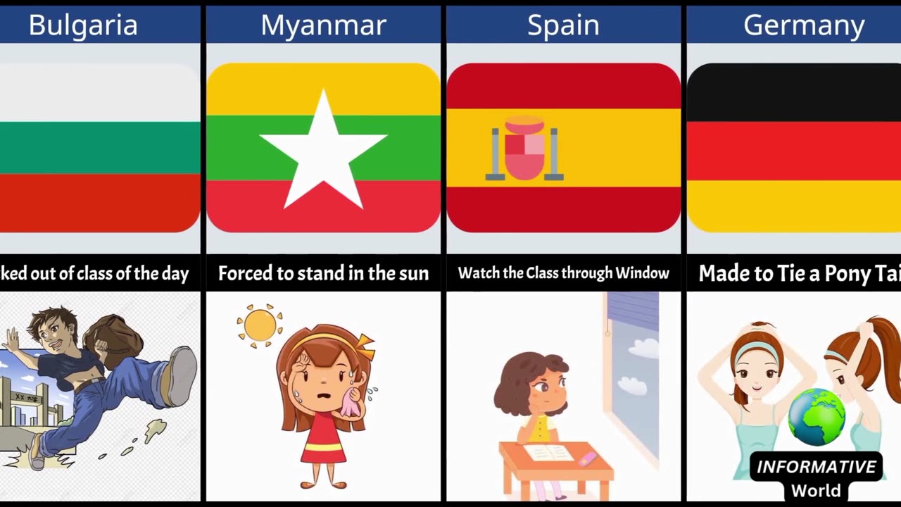 School Punishment From Different Countries