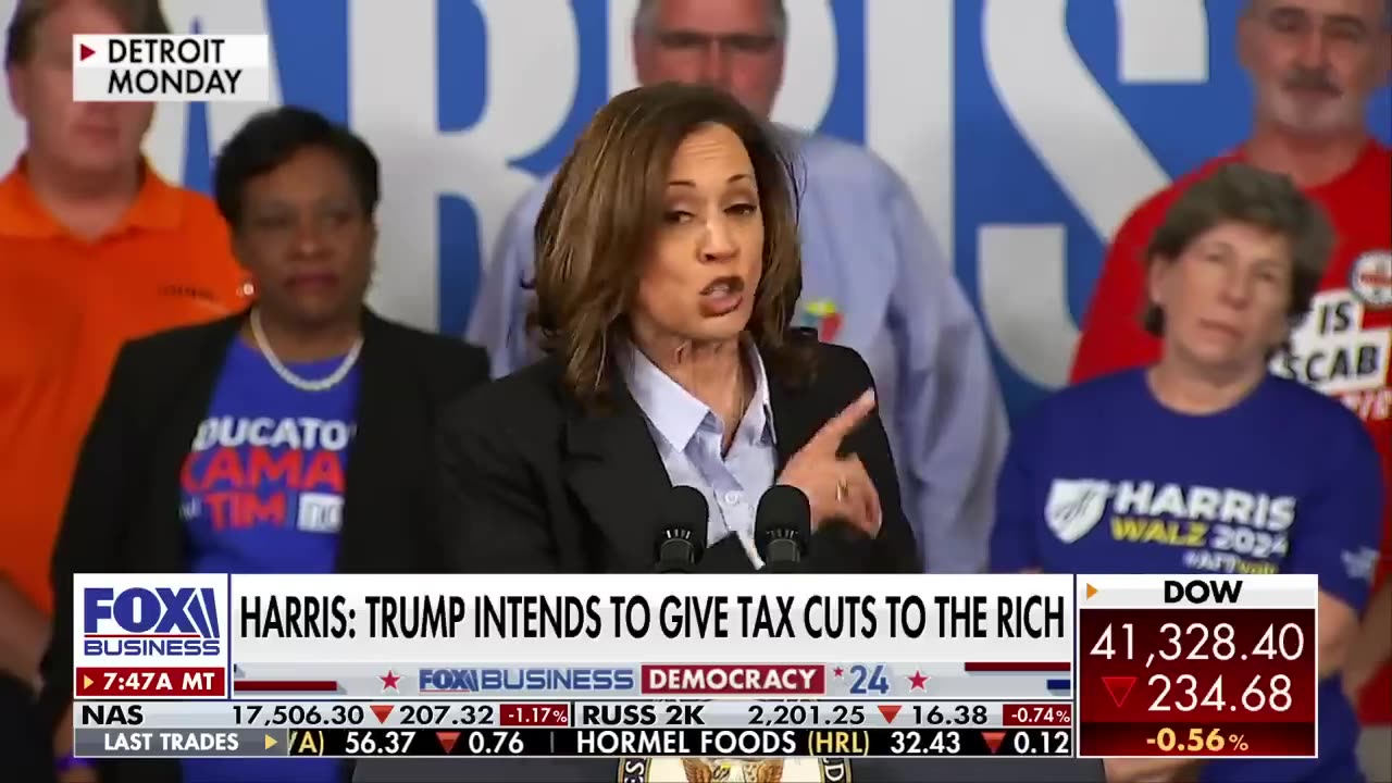 'WAY OFF-BASE' Kamala Harris grilled for 'BS' claim about Trump economy