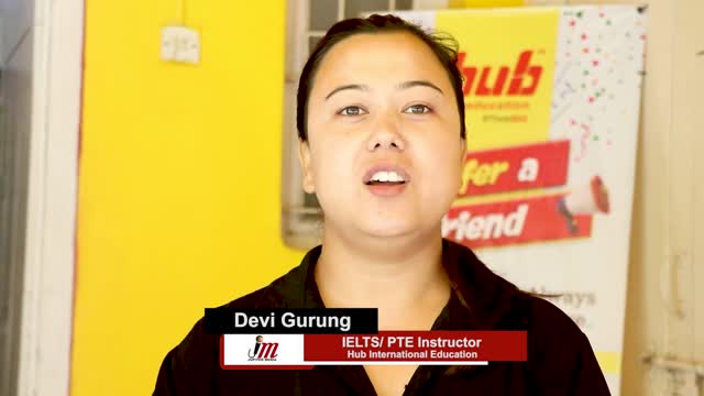 Devi Gurung IELTS PTE Instructor Hub International Education