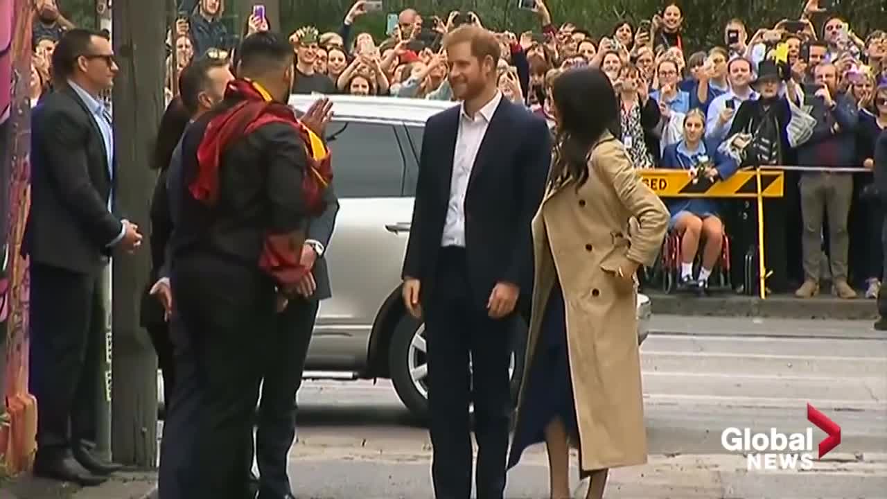 Prince Harry and Meghan Markle get a taste of native Australian food