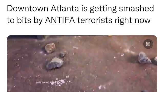 Antifa allowed to burn Atlanta