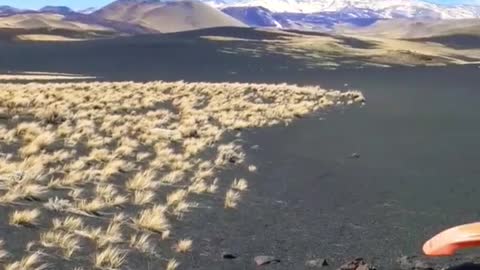 Viaje en moto a La Reserva La Payunia, Mendoza, Argentina.