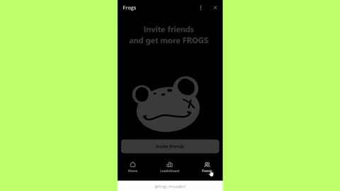 new mining mini app bot telegram frogs