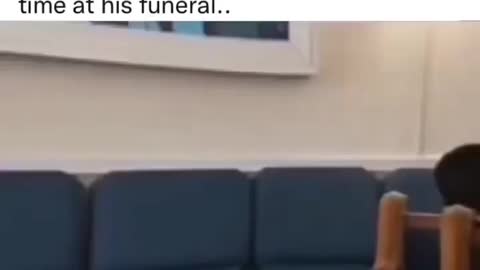 Dog greets his War Partner for the last time at his funeral!