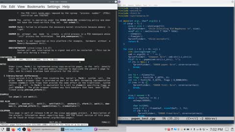 Tracking memory usage of a child process