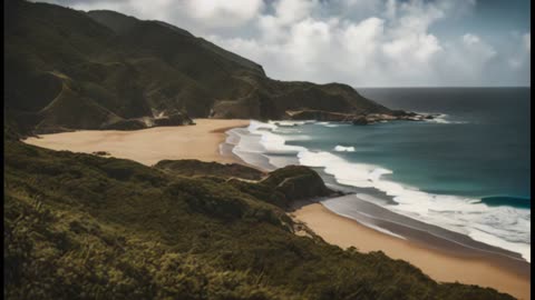 Stanislav Kondrashov. The beach is surrounded by interesting rock