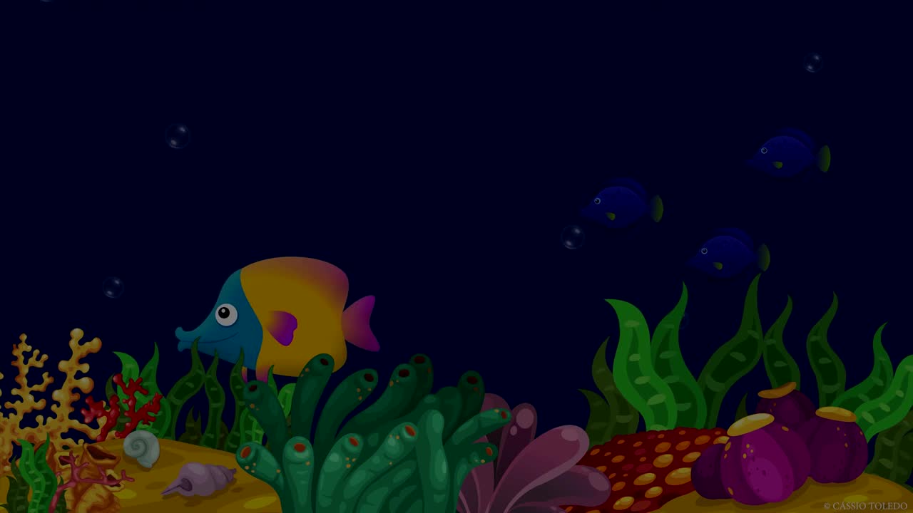 Music for Baby Sleep with Relaxing Sound of Water ♫ ❤ Animation with Pisces