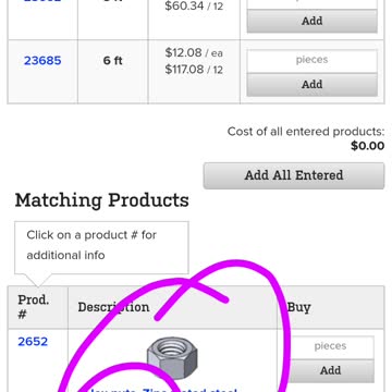 Bolt Depot mail order materials