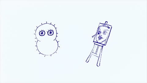 How an Amoeba Learns to Paint