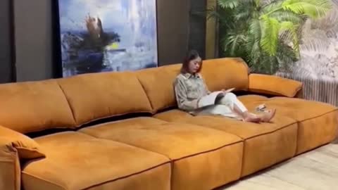 Long Sofa cum Bed | Space Saving Furniture