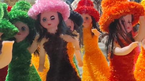 Beautiful dolls at village fair😍