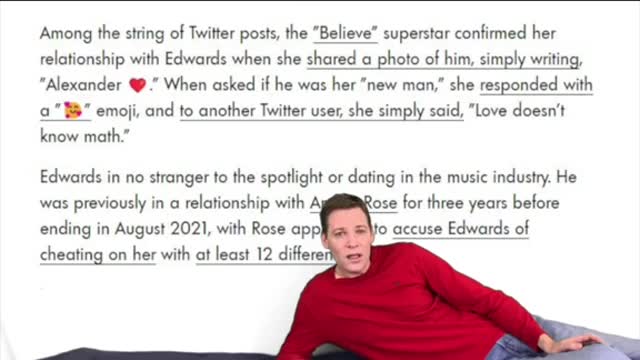 Edwards in no stranger to the spotlight or dating in the music industry.