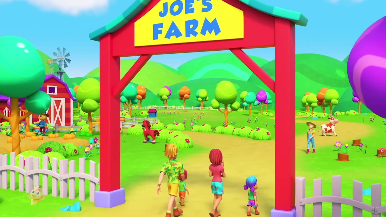 Old Farmer Joe Had A Farm | Joe's Farm Song For Kids | Nursery Rhymes and Baby Songs