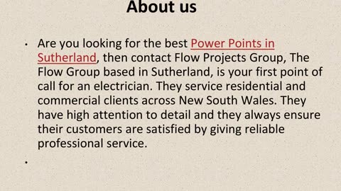 Get The Best Power Points in Sutherland.