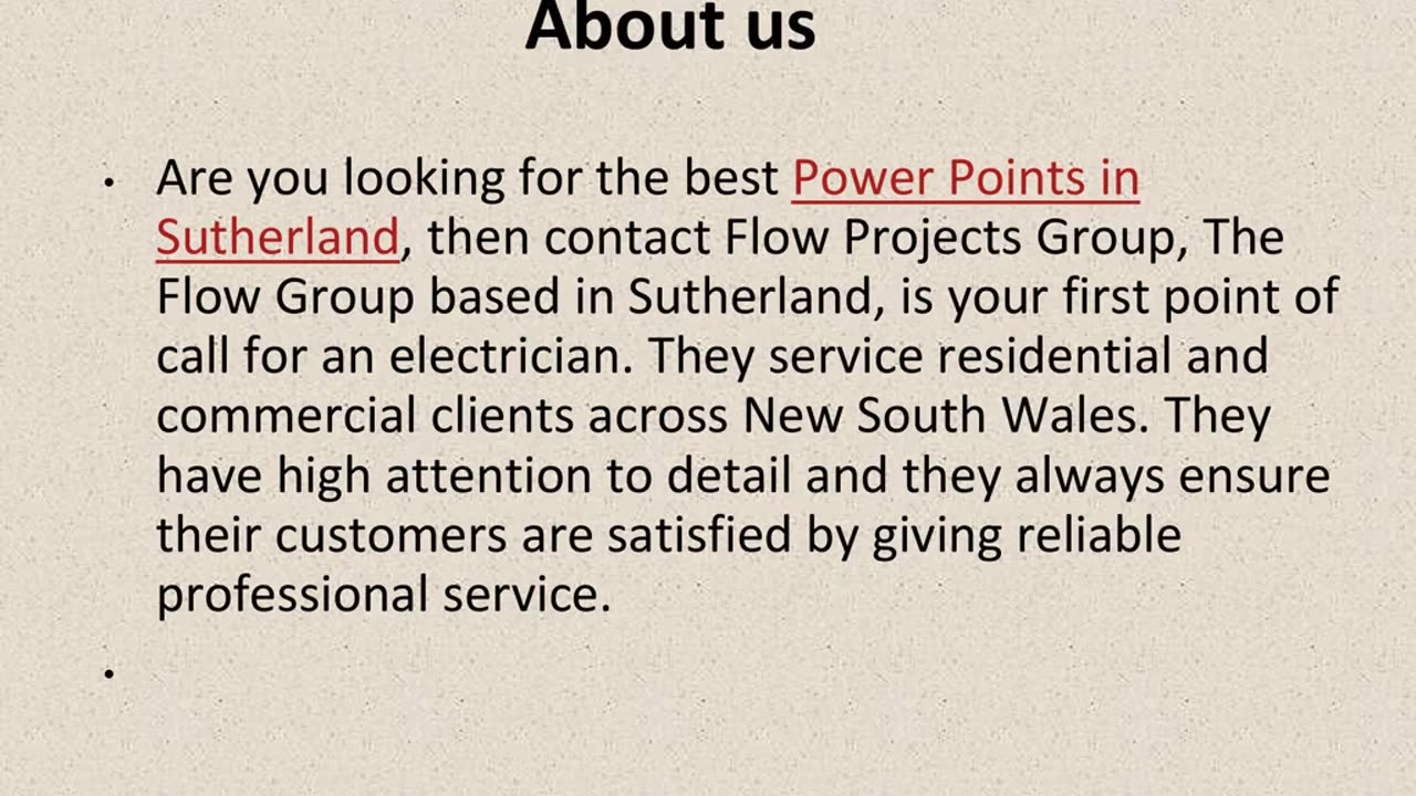 Get The Best Power Points in Sutherland.