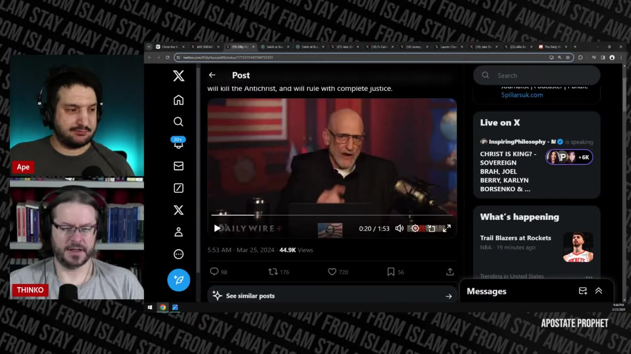 Sneako Says Christ is King to Own the Jews _ David Wood & Apostate Prophet LIVE