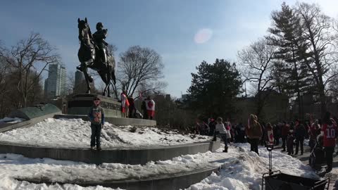 Toronto freedom Convoy march family day 2022