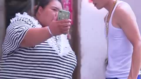 Funny mother and child