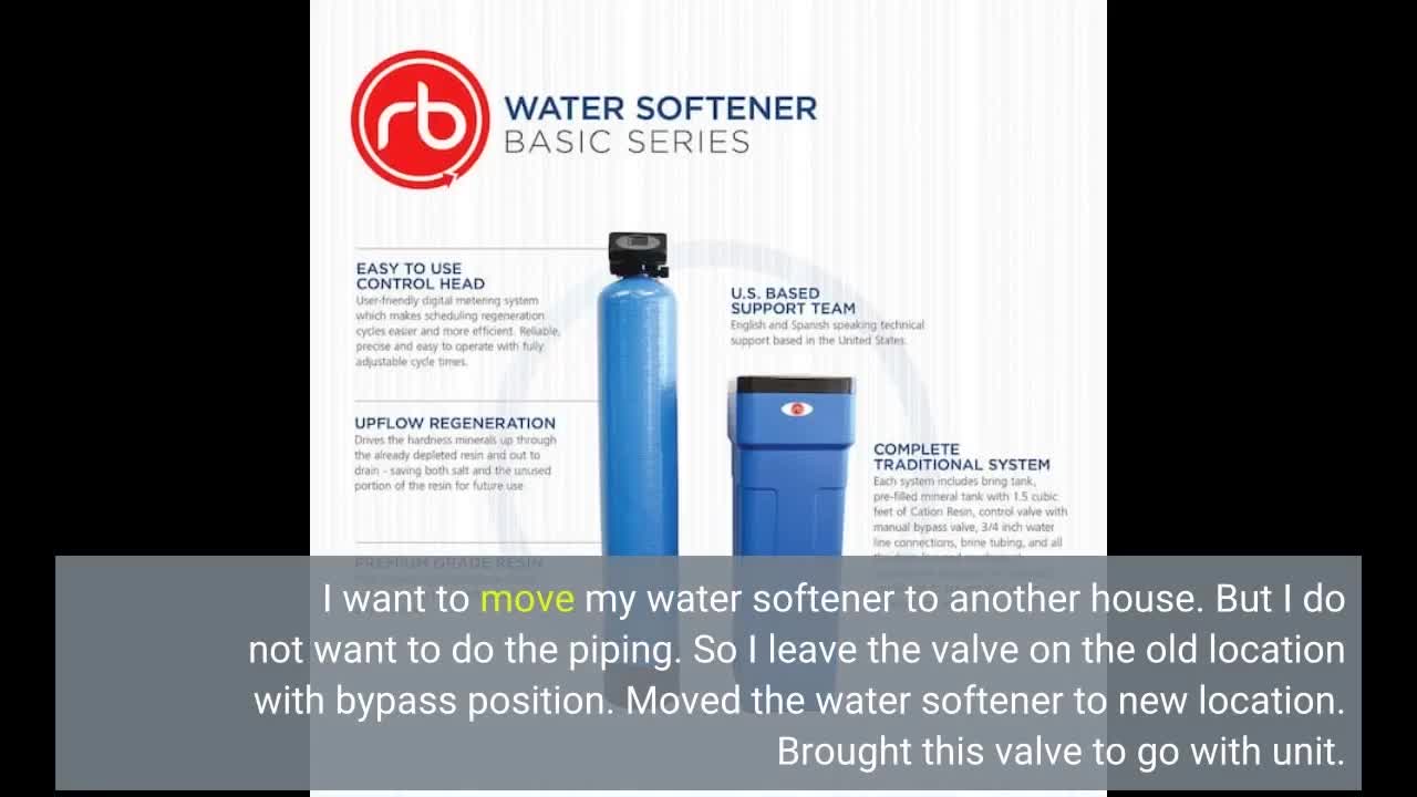 Water Softener Standard Bypass Valve Assembly - Part-Overview