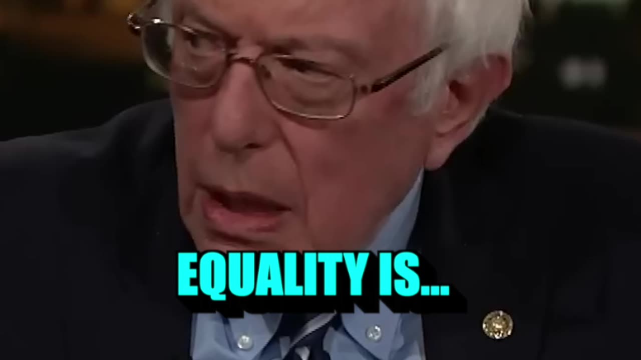 Bernie Nervously DENOUNCES Equity In Favor of Equality