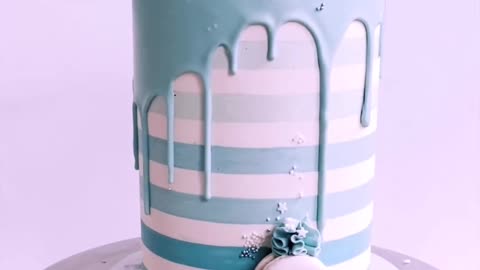 Cake design blue