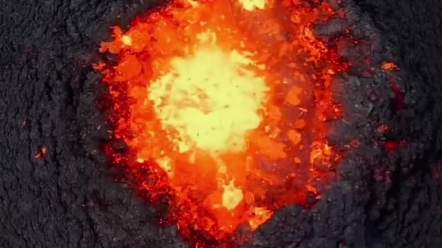 Nature volcano eruption