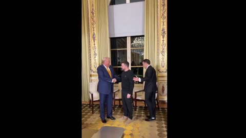 Tổng thống Zelenskyy đến Cung điện Élysée để gặp Tổng thống Trump và Tổng thống Macron