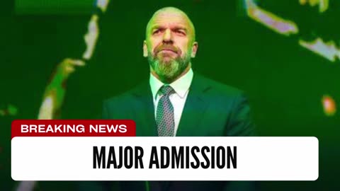 Triple H Makes Major Admission About Being A Booker