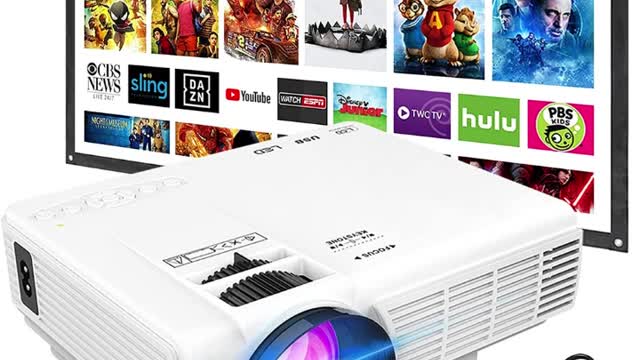 DRJ Upgrade 7500Lumens Mini Projector