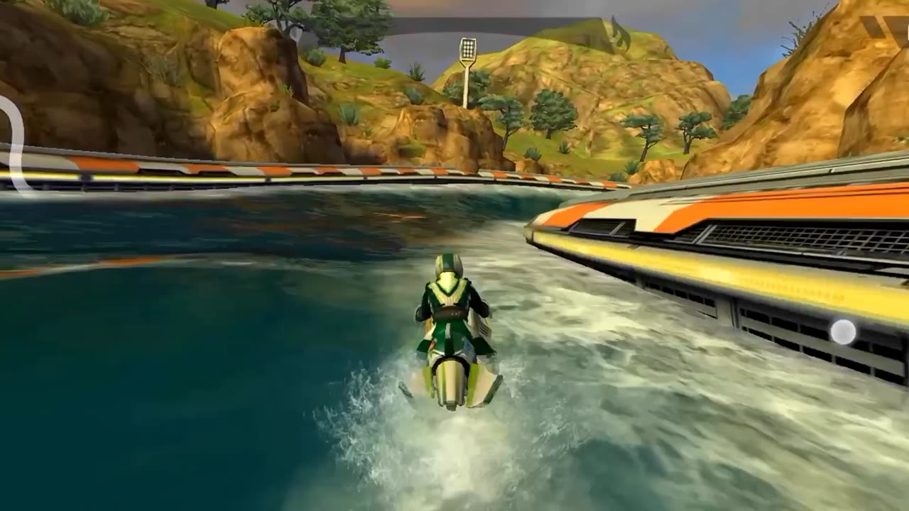 Speed boat racing gameplay #videogame