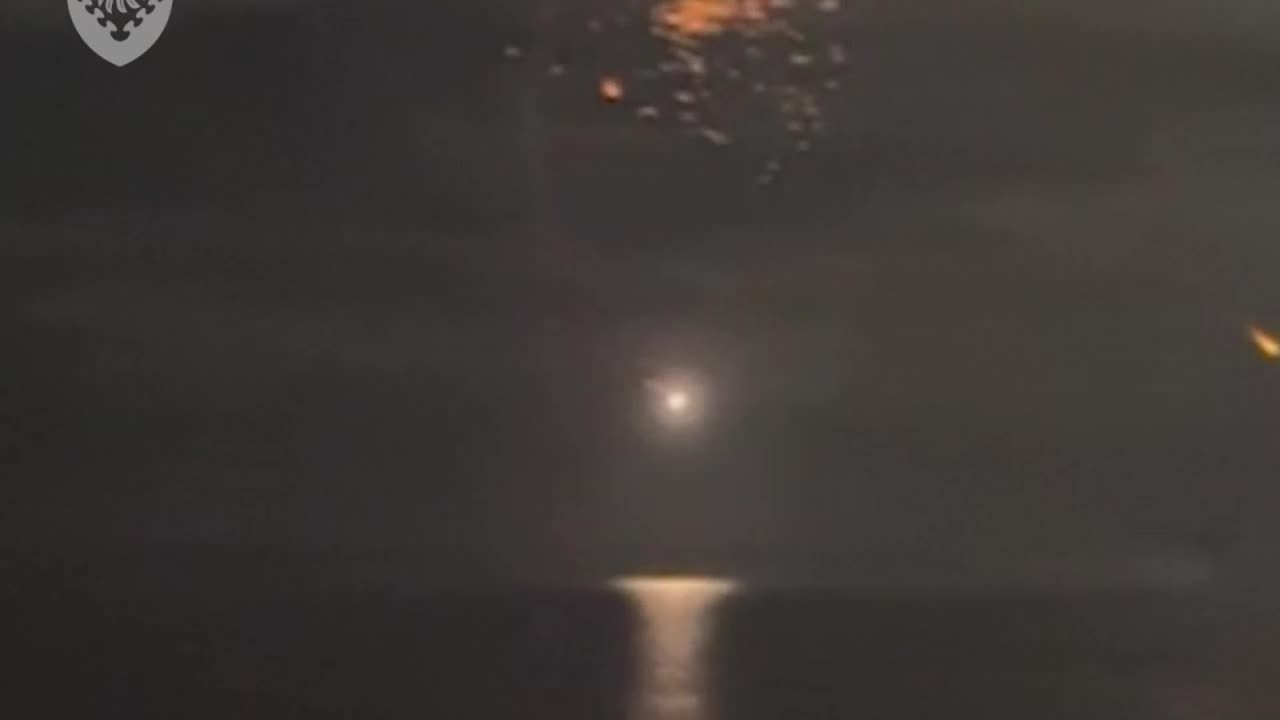 Amazing Footage of Anti-Aircraft Missiles in the Night Sky Near Odesa