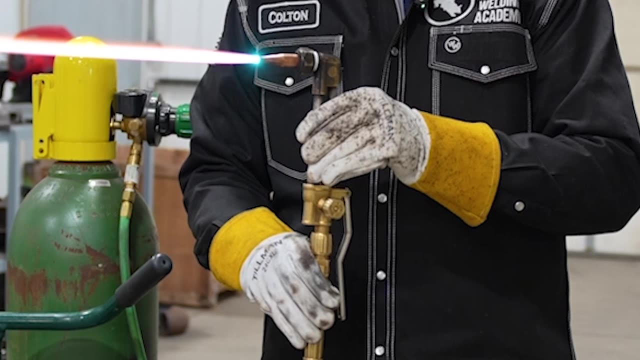 Torch Cutting with Colton Pt. 2 🔥 #welding