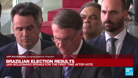 Live: Bolsonaro says he will 'comply' with the constitution after election loss • FRANCE 24