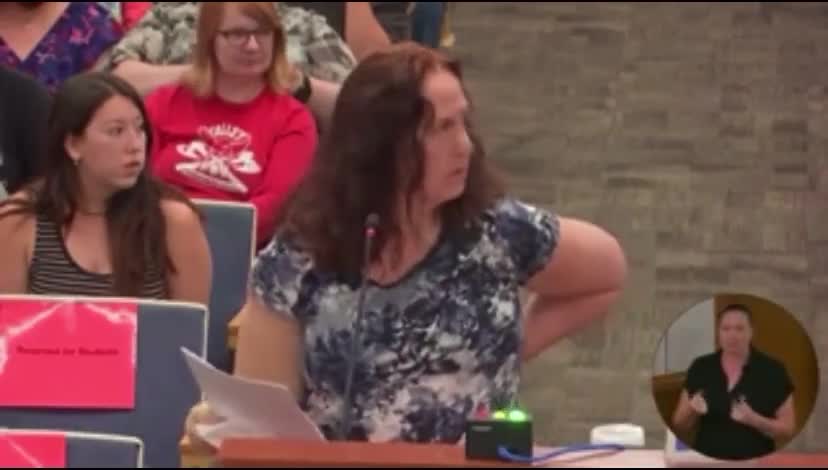 A Mom In Clark County School Reads From A Graphic Assignment Her Daughter Was Required To Do