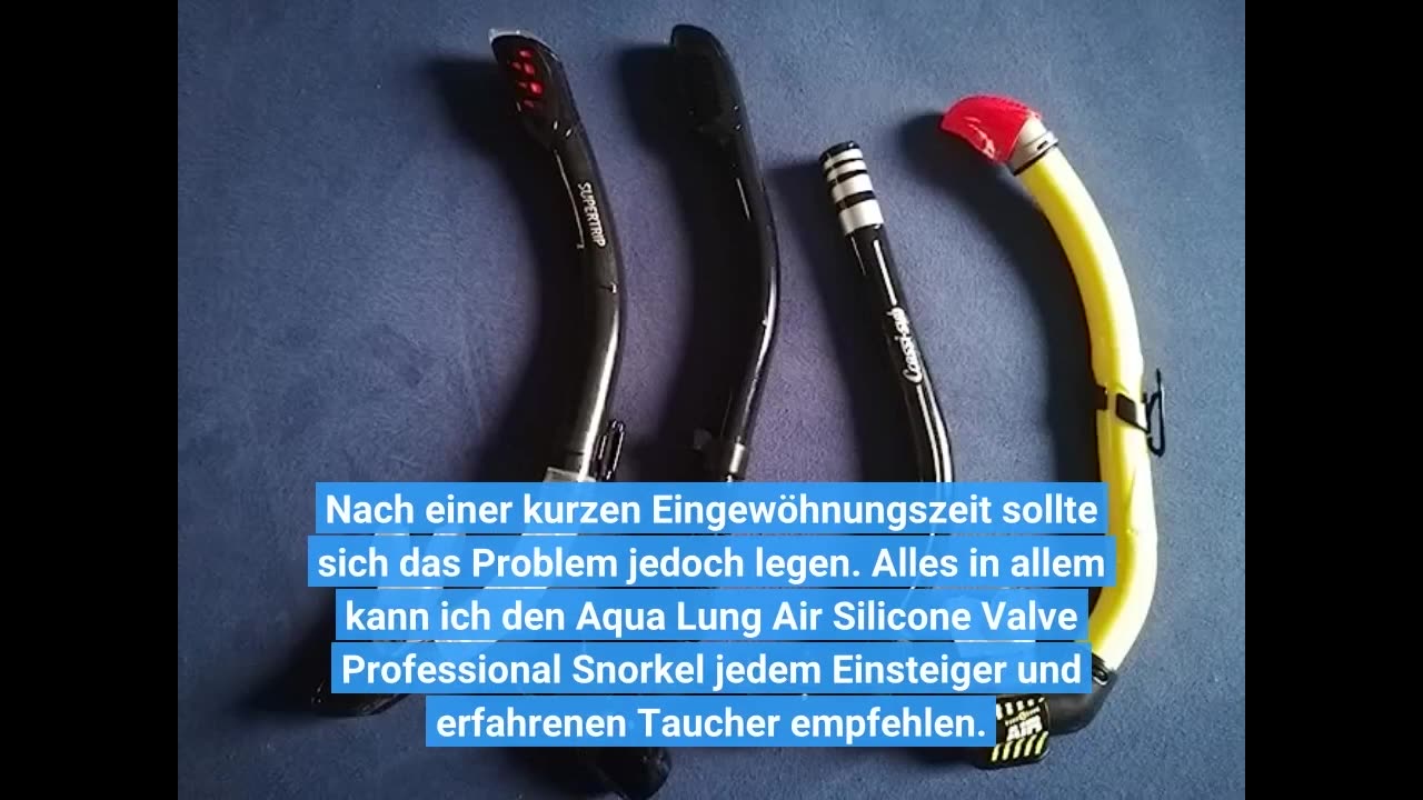 Read Ratings: Aqua Lung Air Silicone Valve Professional Snorkel, yellow