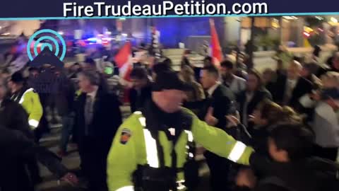Trudeau on streets