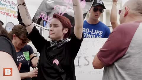 "Small D*ck Energy" — Pro-Abortion Activists Chant Insults Outside SCOTUS